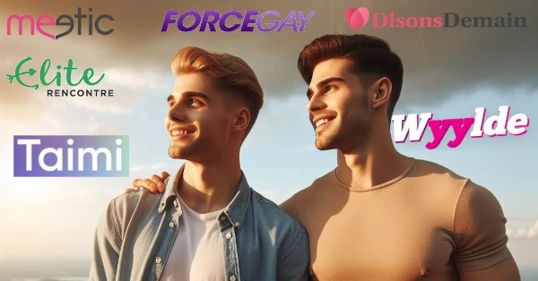 2 hommes gays regardent l'horizon ou apparait les meilleurs sites de rencontre gays