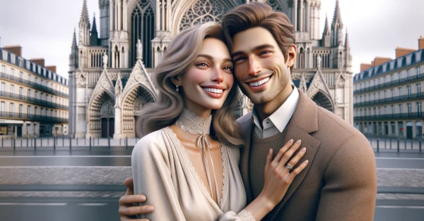 Un homme rencontre une cougar à Nantes devant la cathédrale