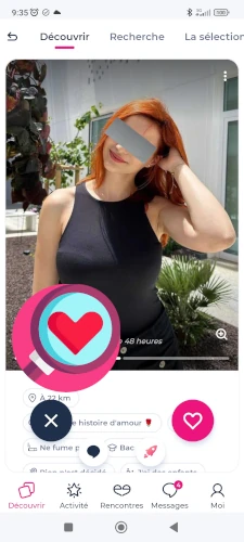 vue de l'application mobile sur smartphone