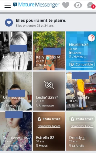utilisateurs de Matures Messenger