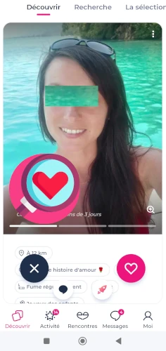 outil découvrir sur l'application Meetic
