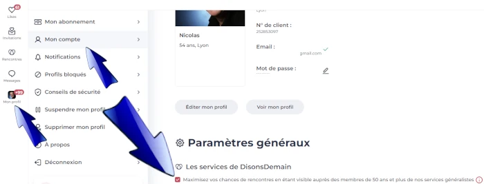 astuce pour être visible sur Meetic et sur Disons Demain en même temps