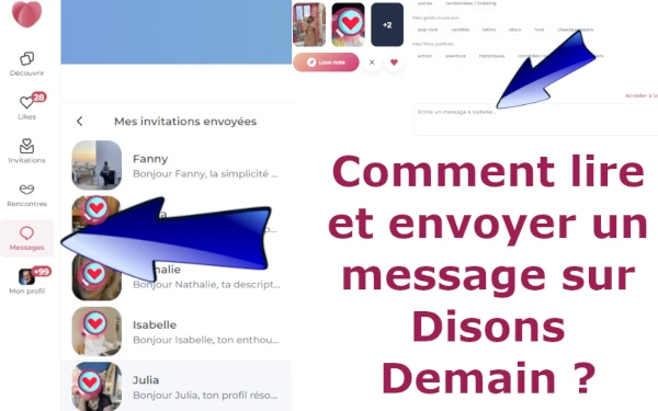 comment lire et envoyer un message sur Disons Demain
