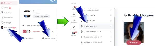 débloquer un profil Disons Demain