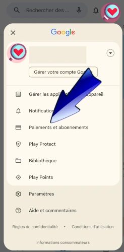 résilier un abonnement Disons Demain sur Google Play
